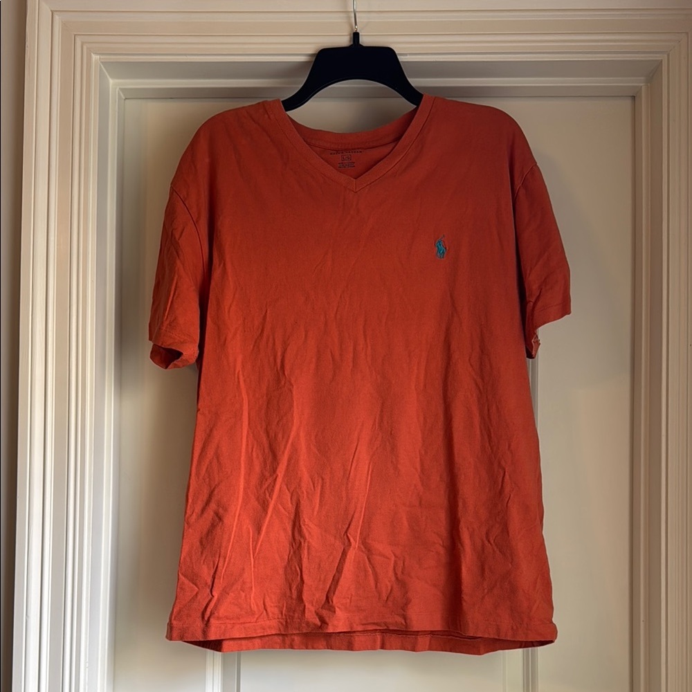 Polo Ralph Lauren Orange V-Neck Tee